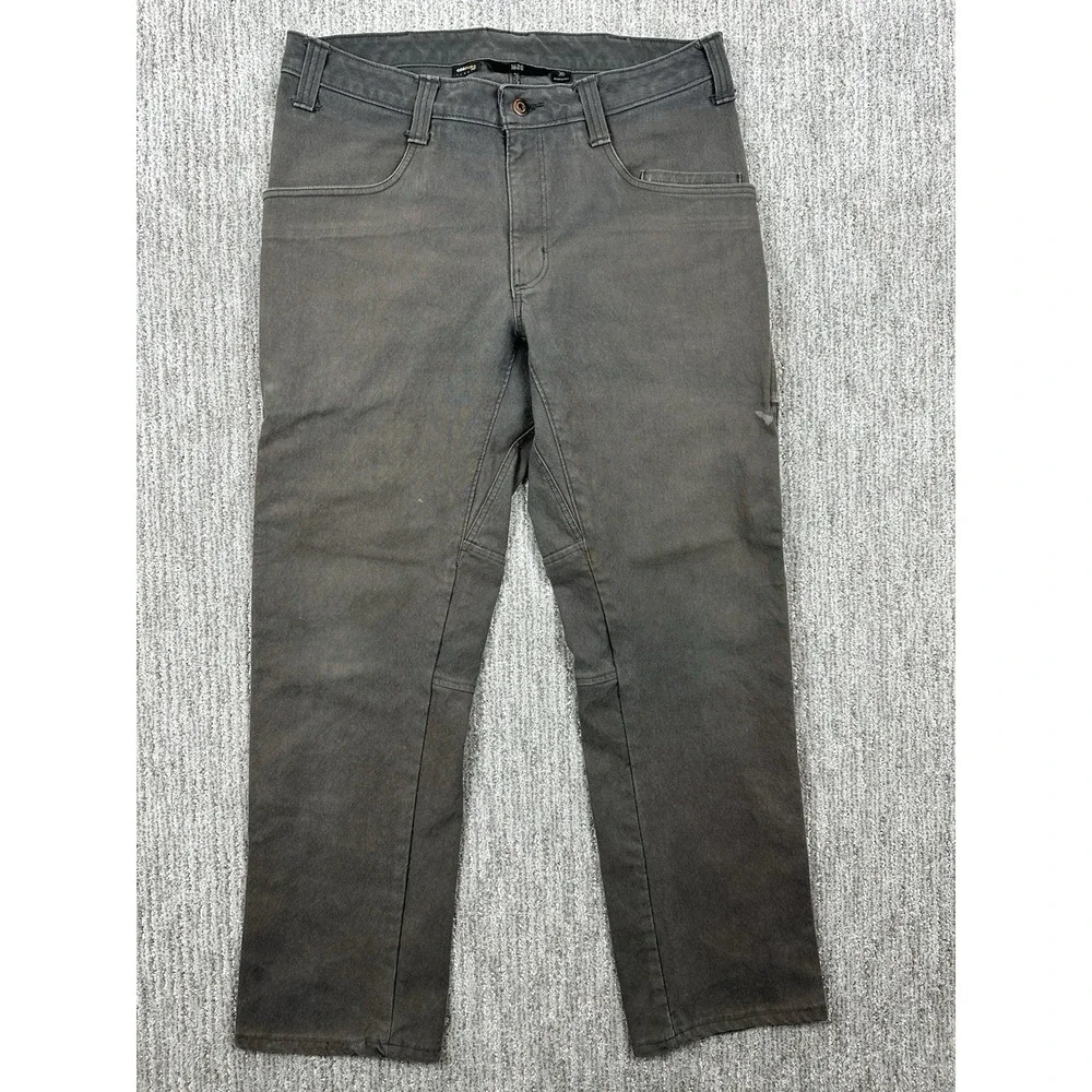 1620 Foundation Pant Men 36x31 Canvas Granite Gray Cordura Workwear Made in USA